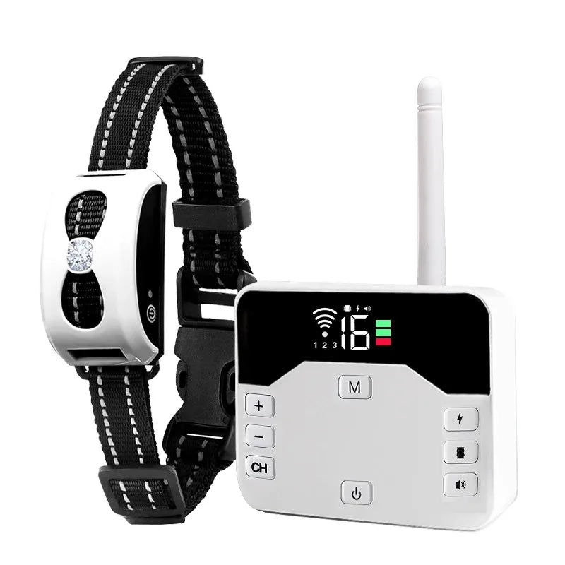 2 IN 1 Wireless Electronic Dog Fence System & Remote Training Collar