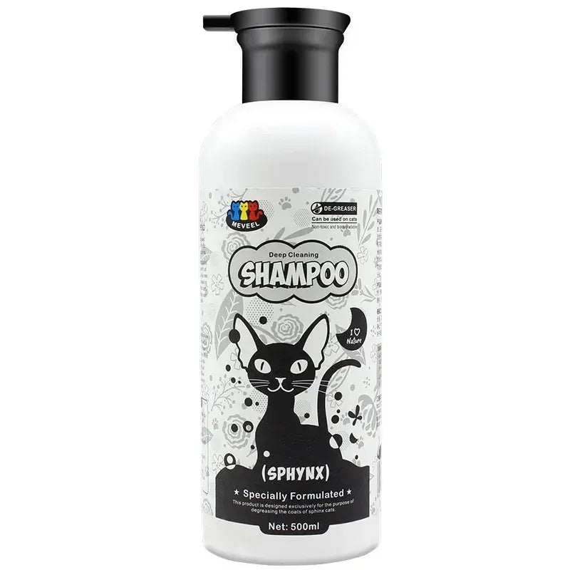 500ml Sphinx Cat Pet Shampoo Cat Shower Gel Canadian Body Wash-free Pet Cat Hairless Cat Special Body Wash-free To Control Oil Needora