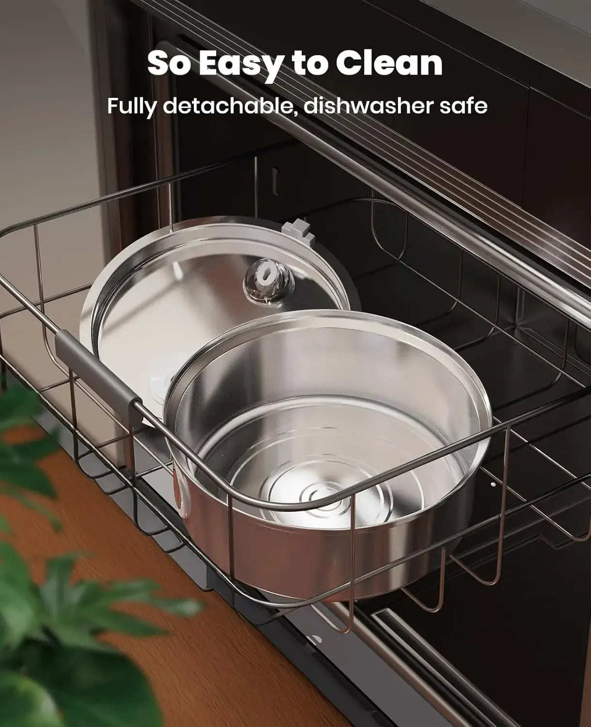7L Stainless Steel Dog Water Fountain, Quiet Pump & Triple Filtration for Pets Needora