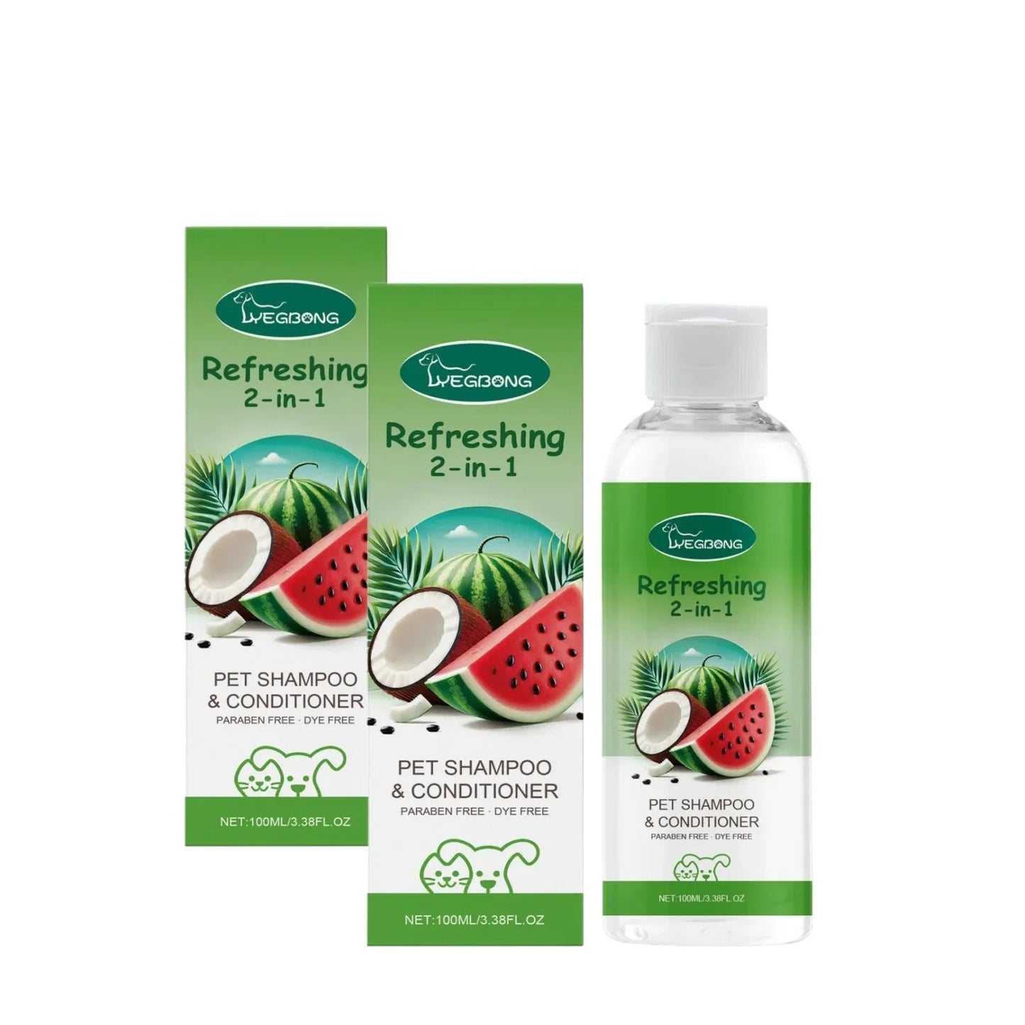 YEGBONG Refreshing 2-In-1 Pet Shampoo And Conditioner Itch Skin Moisturizing Dirt Odor Removal Conditioner Dog Shower Gel Needora