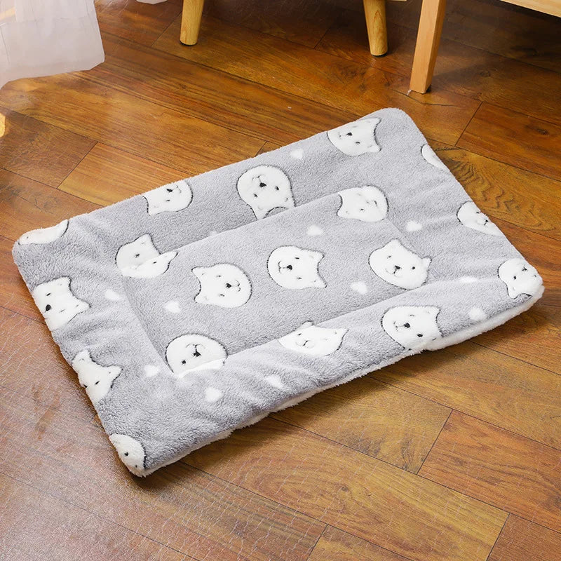 Double-Sided Pet Bed Mat – Warm Washable Dog & Cat Cushion