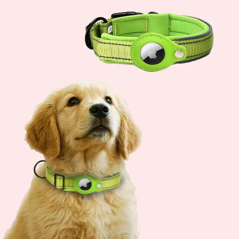 Reflective AirTag Dog Collar: Safe, Comfortable, and Convenient Tracking for Your Pet Needora