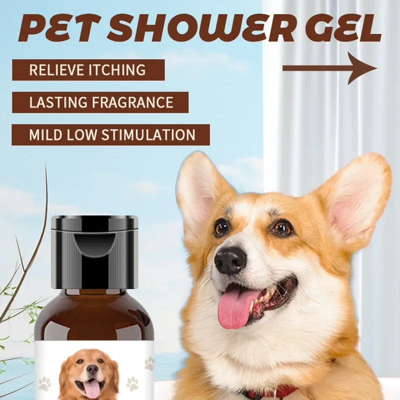 Pet Shower Gel 200ml Oatmeal Scent Cat Dog Bathing Deodorizing Shampoo Bath Soap Odor Release Fragrance Soften Coat Pet Products Needora