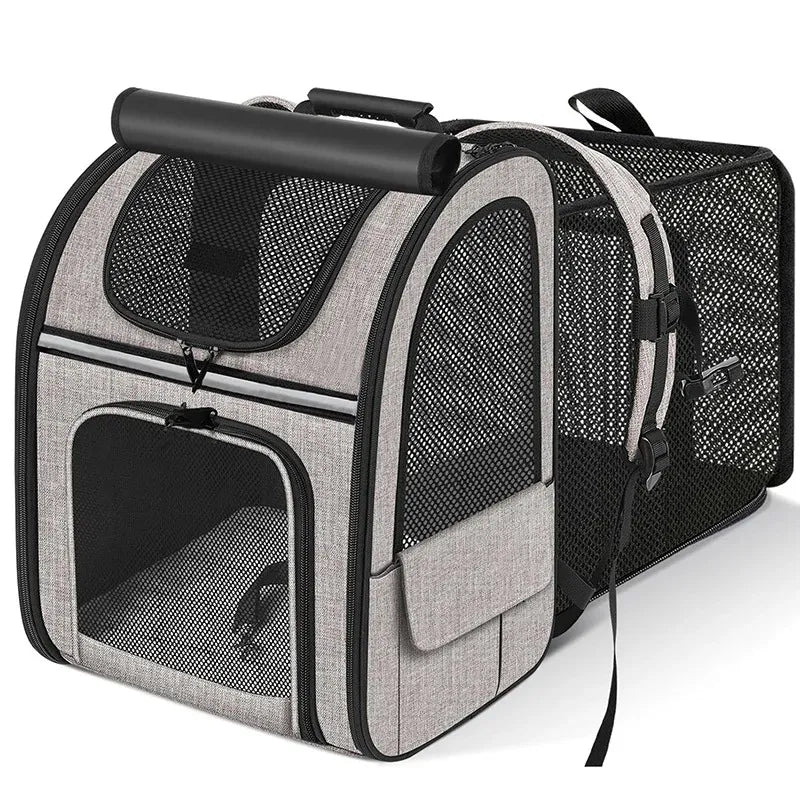 Cat Carrier Backpacks Expandable Cat Backpack with Shade Cover