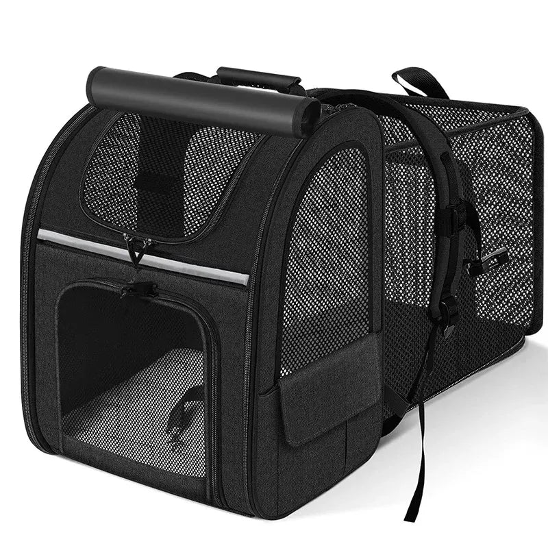 Cat Carrier Backpacks Expandable Cat Backpack with Shade Cover