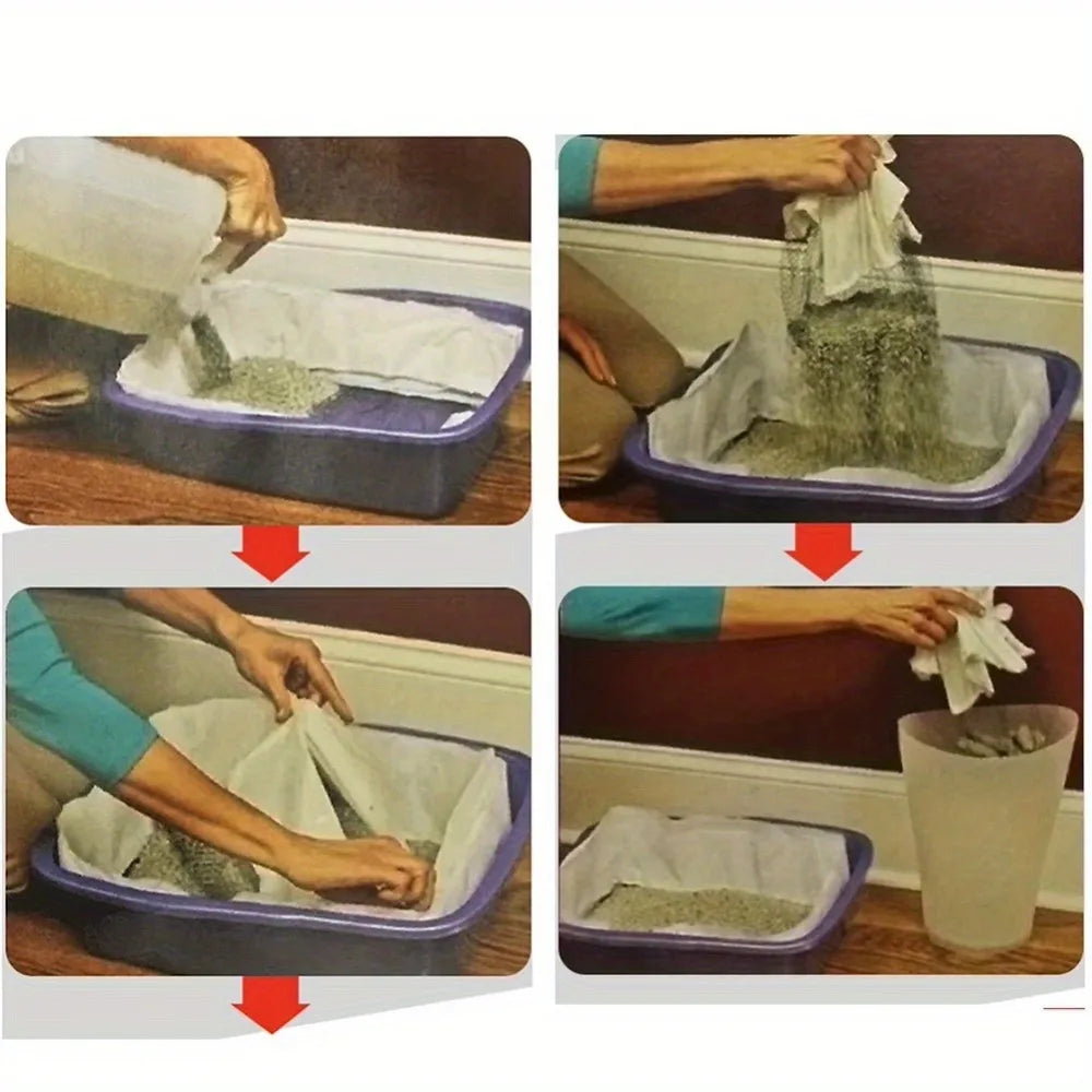 Reusable Cat Litter Box Filters – Washable Pet Waste Filter Nets