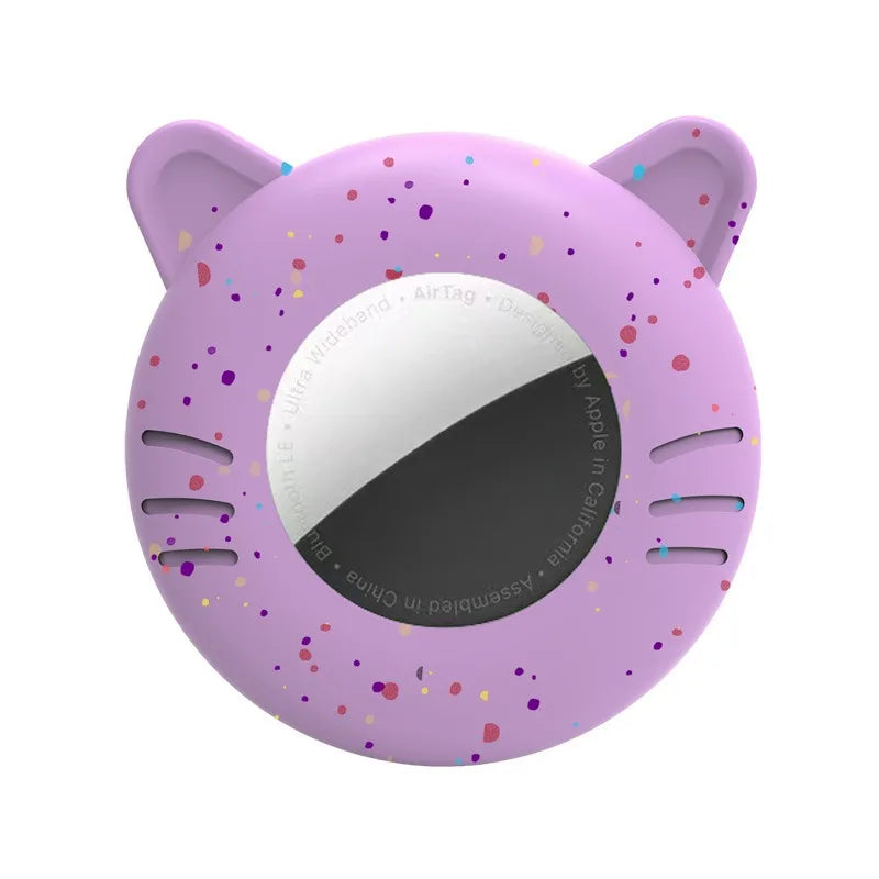 Airtag Cat Collar Holder, Small Air tag Cat Collar Holder Silicone Case Cover for Cat Dog Pet Collar Harness Loop