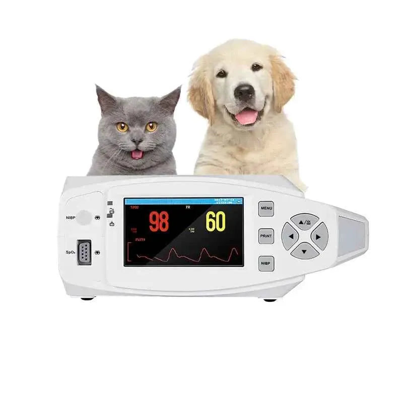 Multi-Function Pet Vital Signs Monitor, Veterinary Sphygmomanometer for Blood Pressure, SpO2, Pulse & ETCO2 Testing