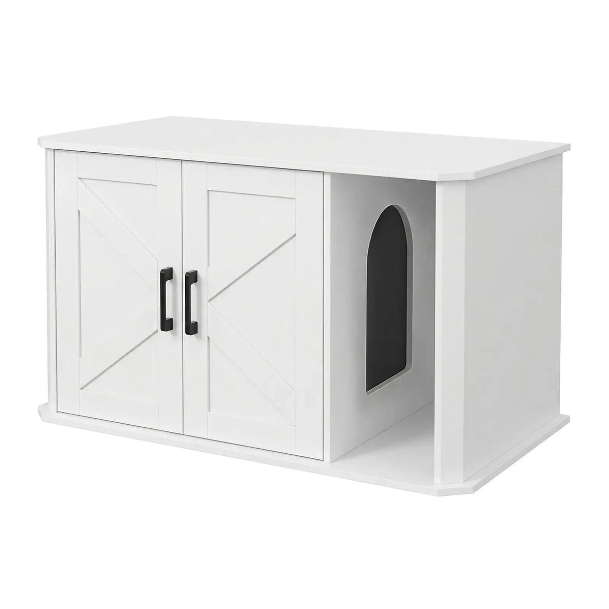 Hidden Cat Litter Box Enclosure Furniture Wooden Cat Washroom Cabinet