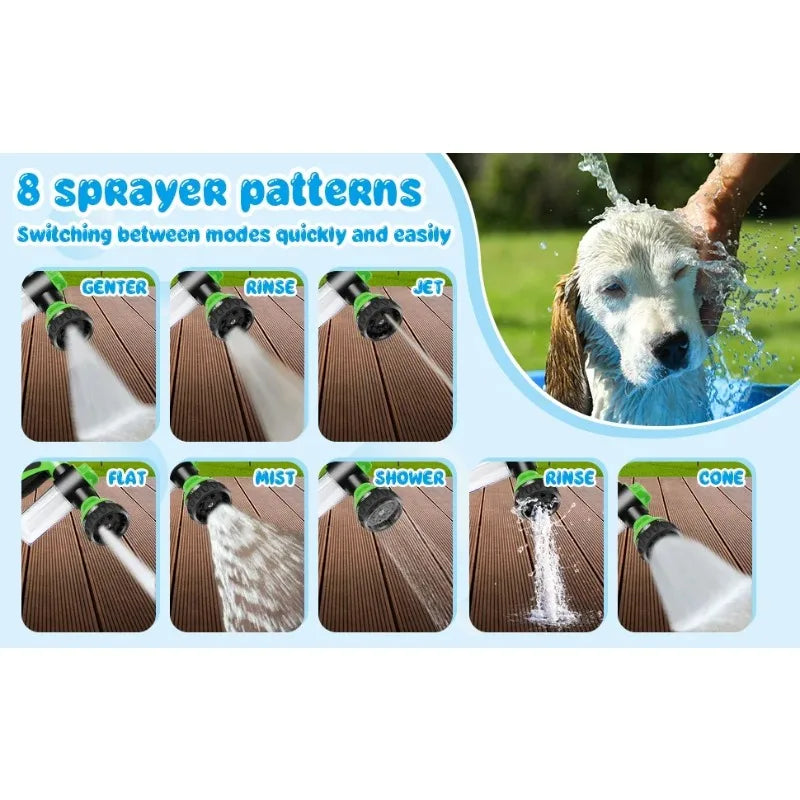 High-Pressure Dog Shower Sprayer - Pet Bath Tool with Foam & Hose Nozzle for Dogs/Cats, Also for Garden/Car Wash Needora