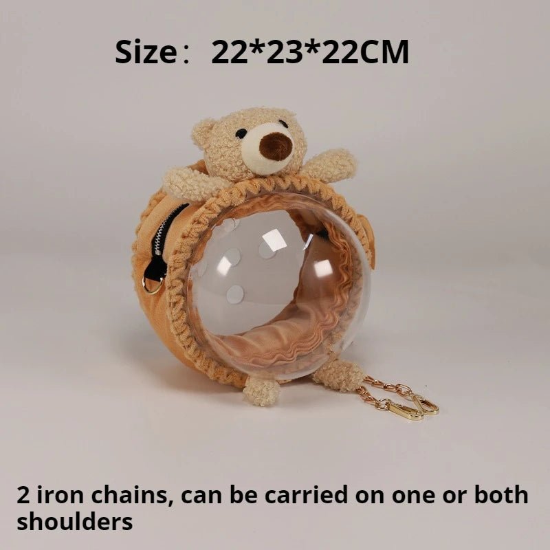 Small Pet Carrier Bag Outdoor Breathable Portable Hamster Carry Bag Rabbit Parrot Hedgehog Suitcase Small Animal Travel Bags