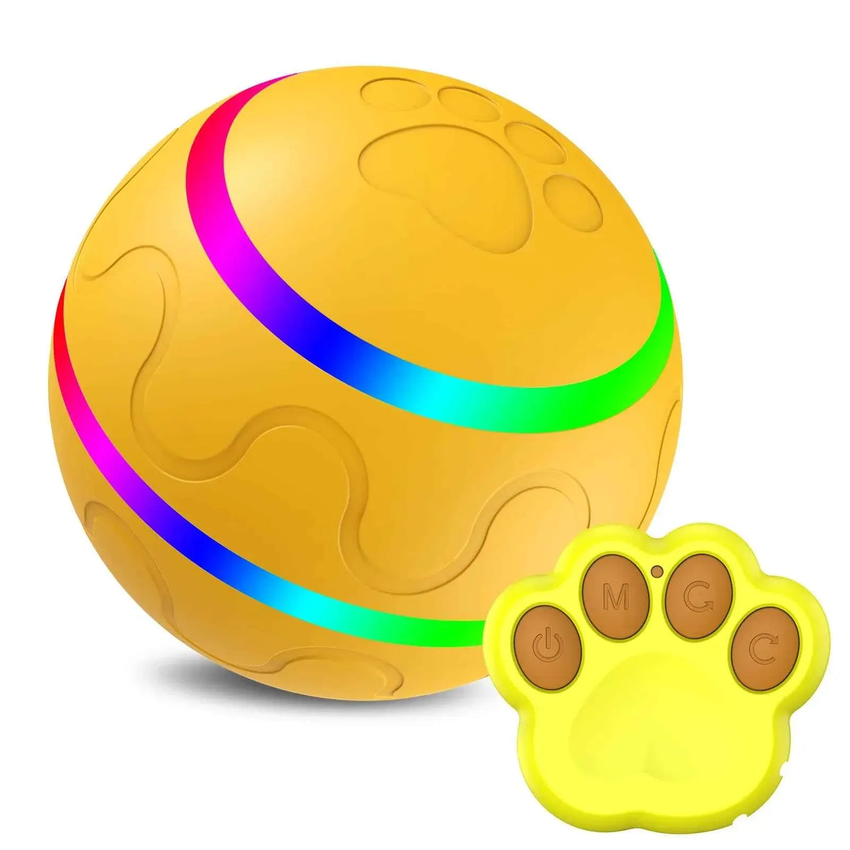 MART Interactive Smart Pet Ball – Remote Control, Flashing, Rolling & Jumping