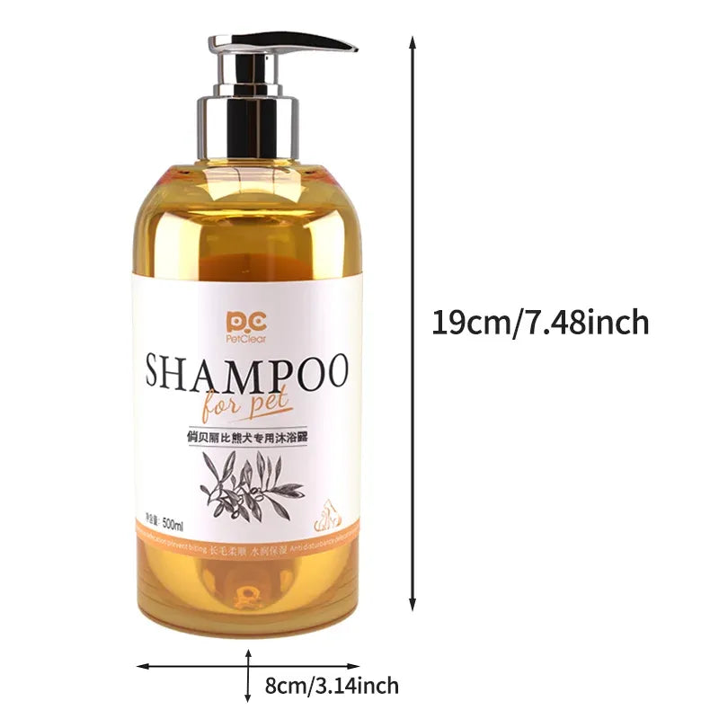 PETCLEAR 2-in-1 Dog Shampoo And Conditioner Mild Formula Puppy Bath Gel 500ml Special Design Cleaning Products for Dogs Needora