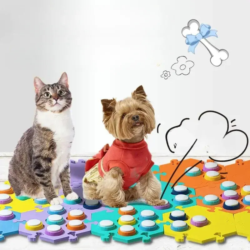 Dog Talk Button Pet Communication Buttons Cat Voice Recorder Training Ringing Voices Clickers Needora
