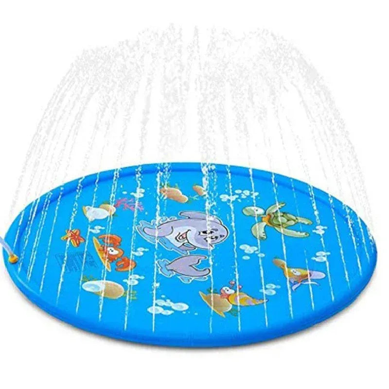 170cm Pet Splash Sprinkler Pad – Summer Cooling Water Play Mat for Dogs & Kids Needora