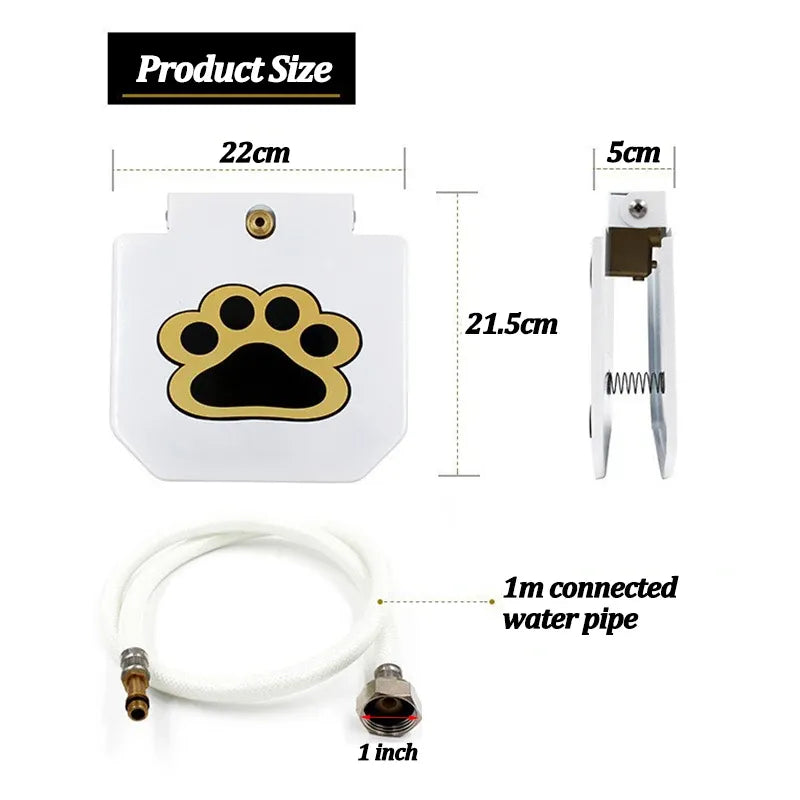 Press-type Automatic Dog Water Fountain Outdoor Pet Water Dispenser for Courtyard with Hose Garden Step-on Activated Sprinkler Needora