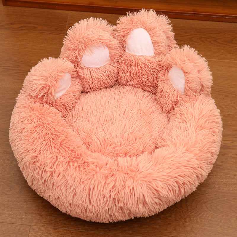 Hand‑Shaped Plush Pet Bed – Soft Sofa Nest for Dogs