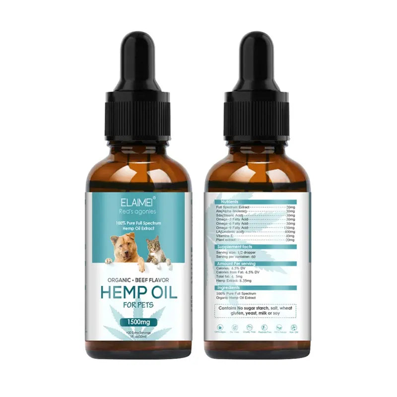 Pet Hemp Oil, Hemp Seed Oil for Dog Coat Care Needora