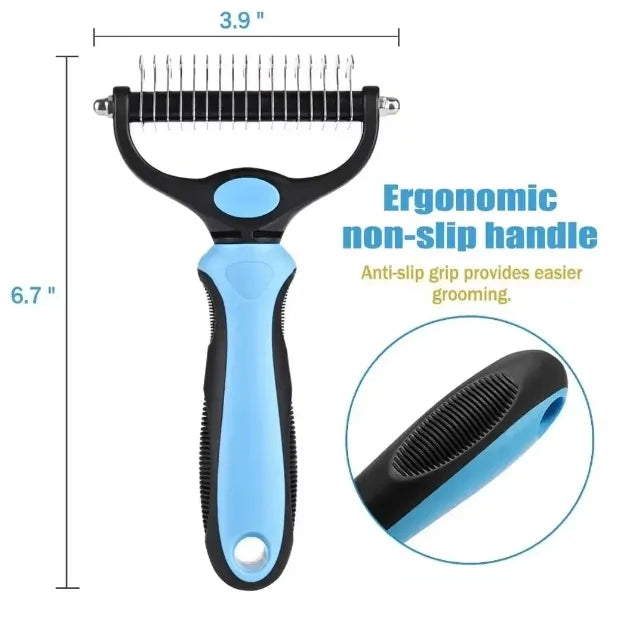 Professional Double-Sided Pet Grooming Brush Needora