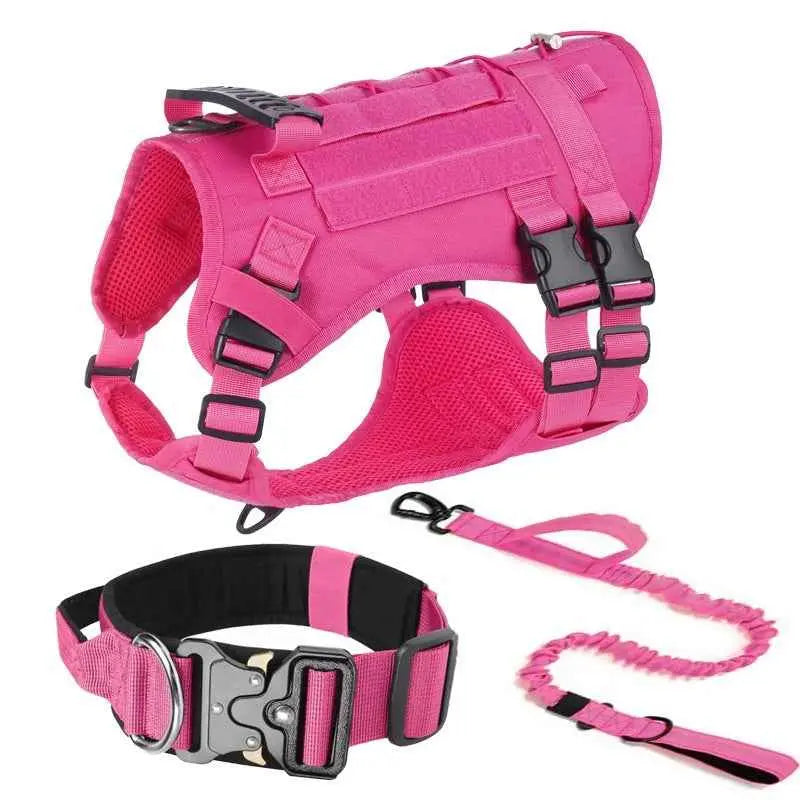 New Tactical Vest for Big Dogs Outdoor Splash‑Proof Adjustable Durable Pet Gear