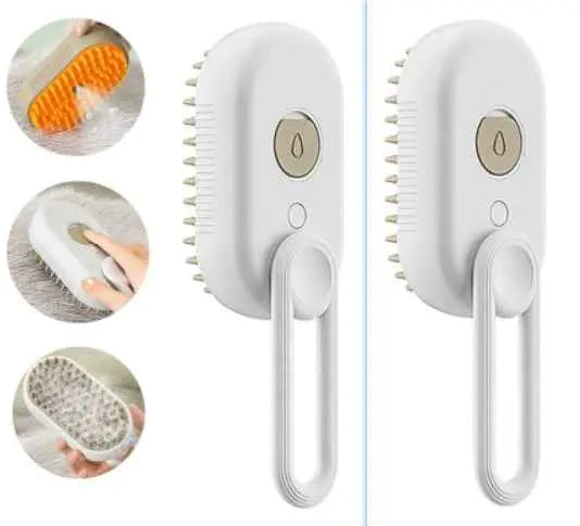 3‑in‑1 Cat Steam Brush Electric Pet Grooming Comb Hair Removal Massage Tool