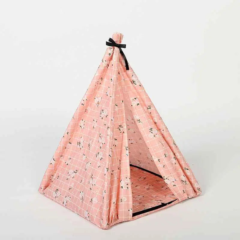 DIY Folding Tent Dog House with Mosquito Netting