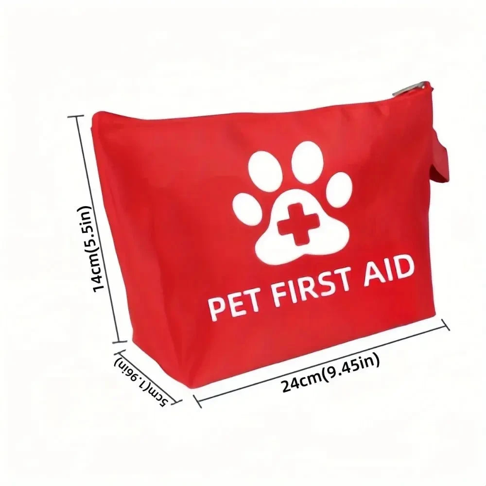 Pet Emergency Kit Dog Cat Travel Kit for Waterproof Resistant High Visibility Reflective First Aid Pouch Dog Camping Essentials - Needora