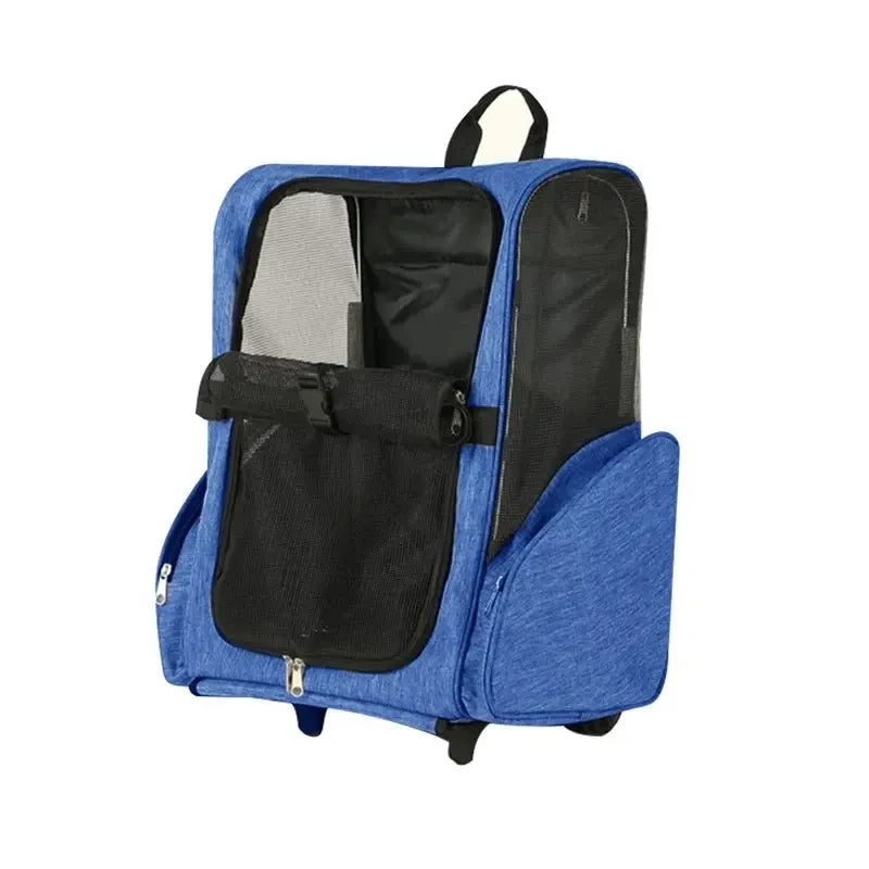 Portable Pet Travel Backpack Beichang Forest Dog Carrier Bag Double Shoulder Bag Dog Luggage Wheel Bag for Outing - Needora