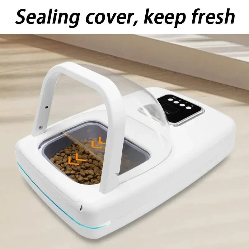 RFID Pet Feeder Intelligent Chip Automatic Sensing Feeder Cats Dogs Food Dispenser Feeders Timed Quantified Dry Wet Pets Bowl - Needora