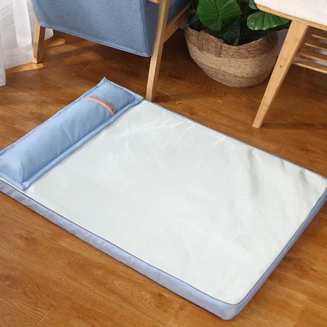 Summer Cooling Dog Bed For Large Medium Dog Puppy Orthopedic Memory Foam Mat With Pillow Breathable Waterproof Washable - Needora