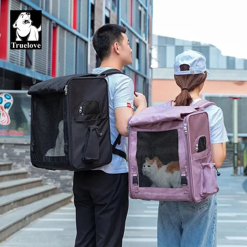 Truelove Pet Travel Carrier Nylon Polyester Breathable Quality Outdoor Pet Cages Dog Bag Cat Carriers Travel Products TLX2171 - Needora