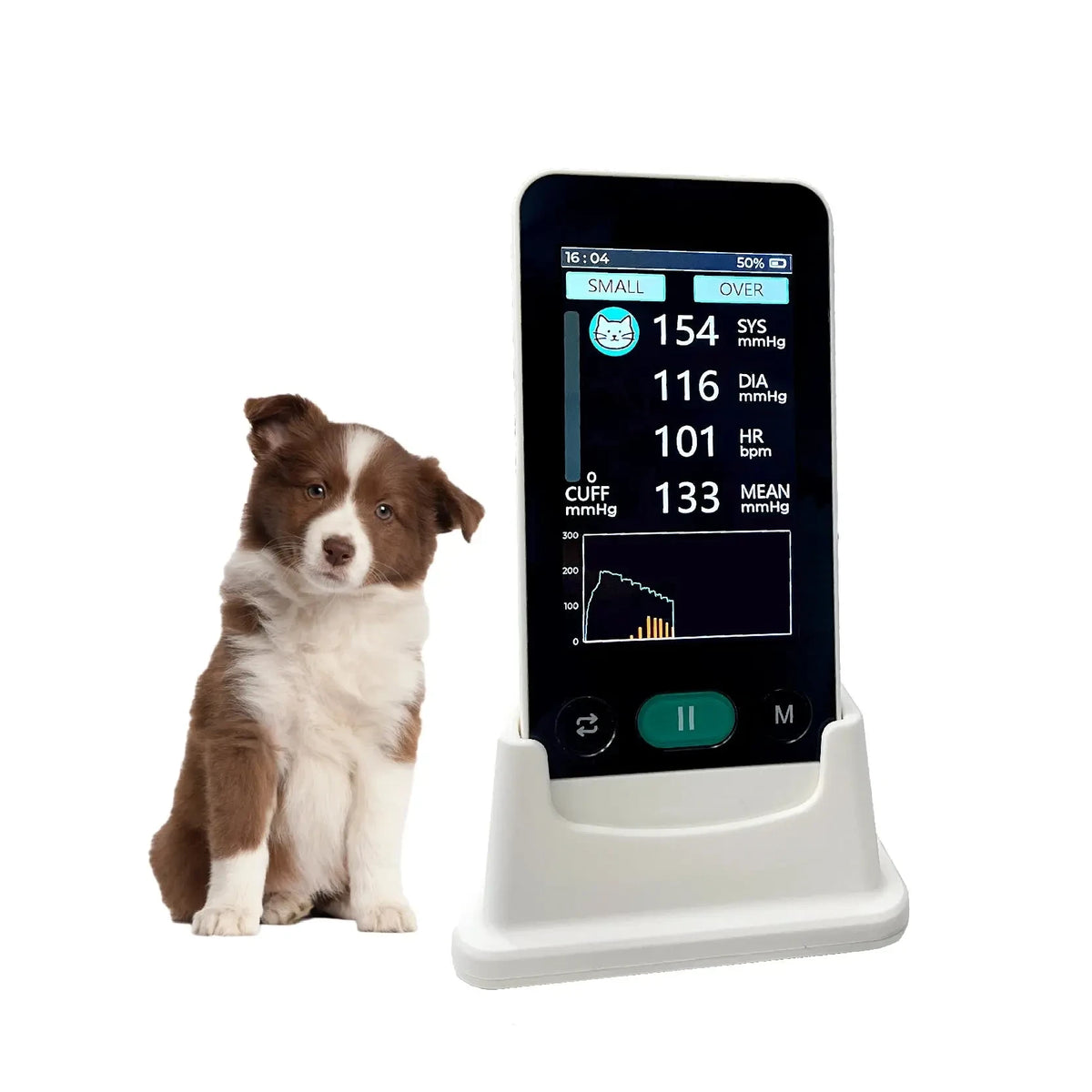 Veterinary Blood Pressure Monitor for Cats Dogs Portable Digital Pet BP Measurement Device - Needora