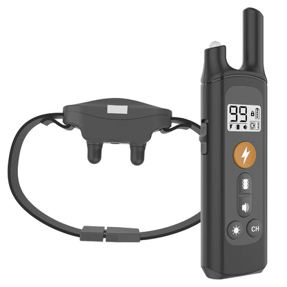 Remote Control Dog Trainer Bark Stop Electronic Shock Collar Rechargeable Waterproof Pet Training Collar