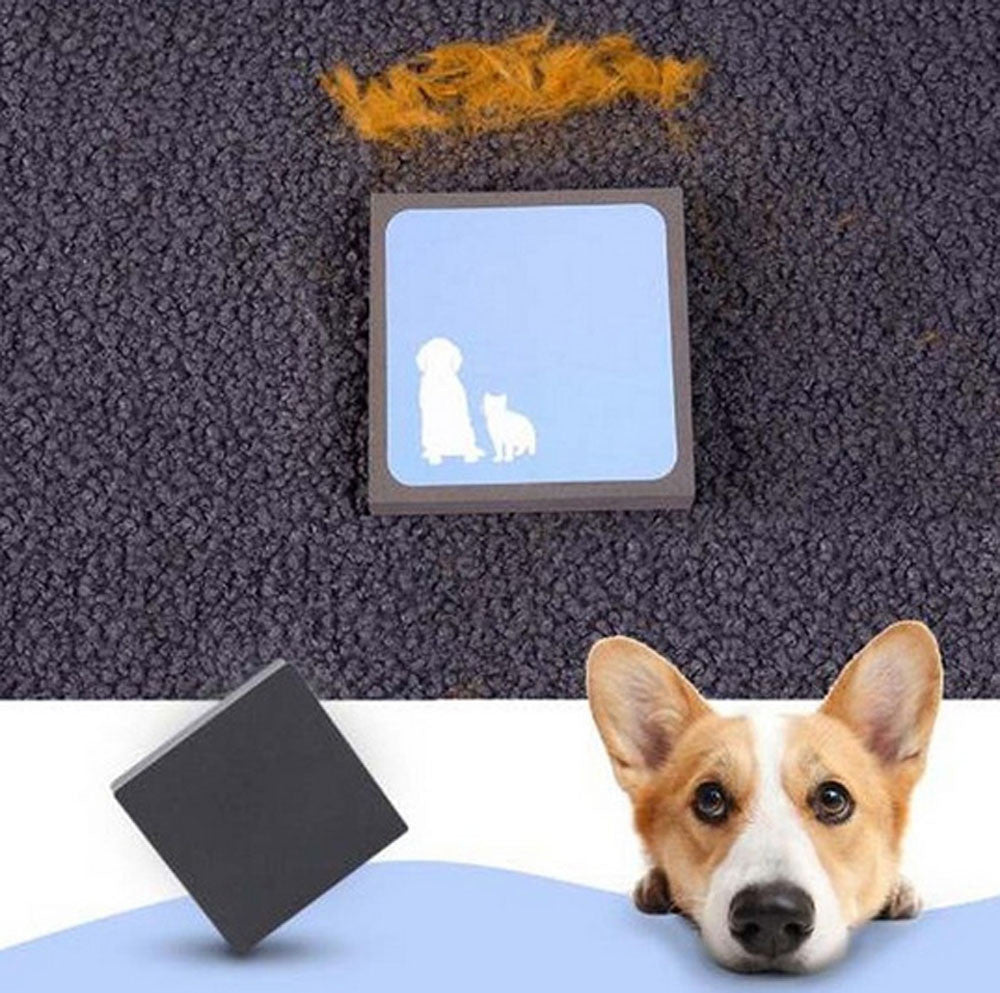 Pet Fur Cleaning Brush Sweep Foam Sofa Carpet Dog Cat Hair Remover Easy Cleaner