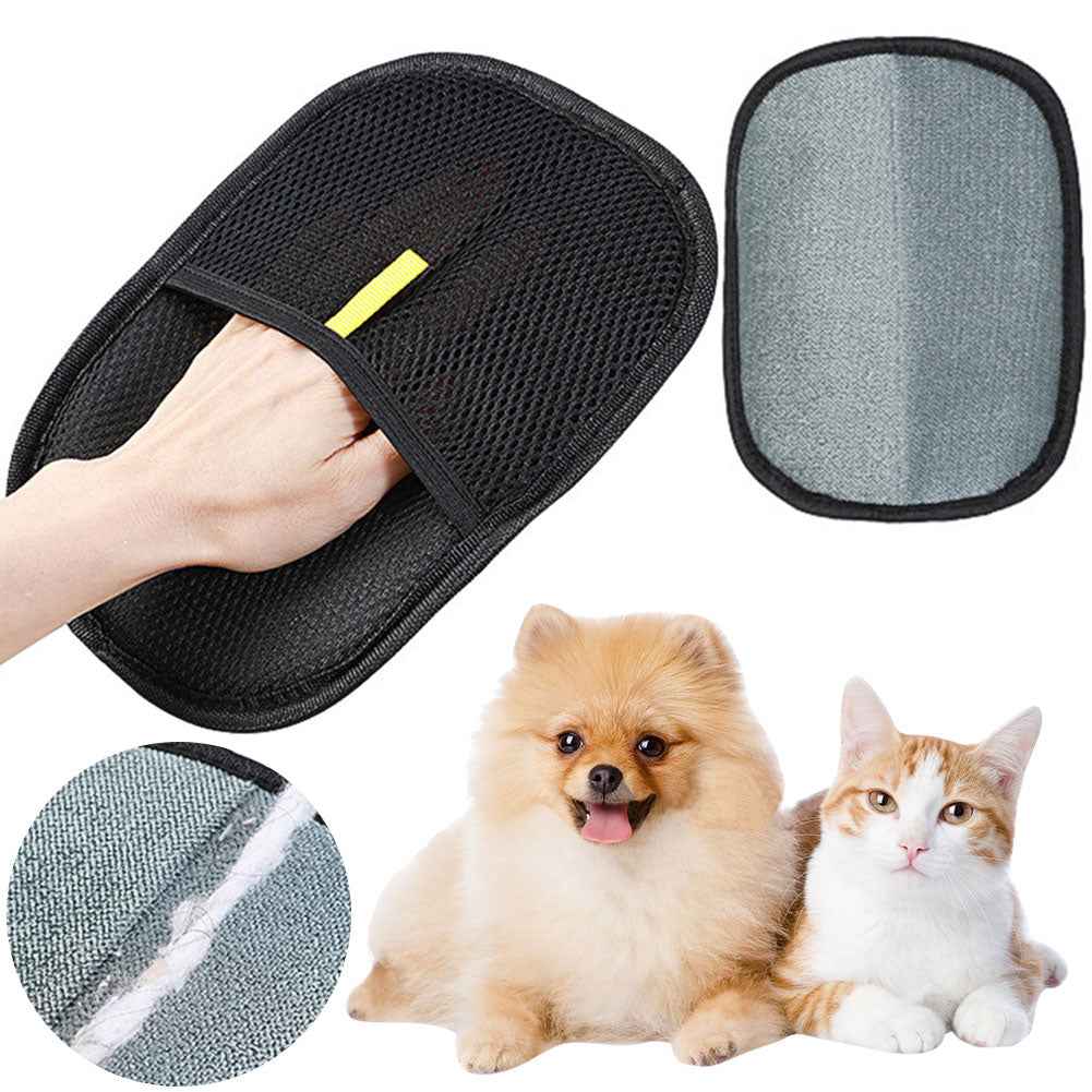 Pet Hair Remover Glove Deshedding Mitt for Dogs Cats Rabbits Long Short Hair