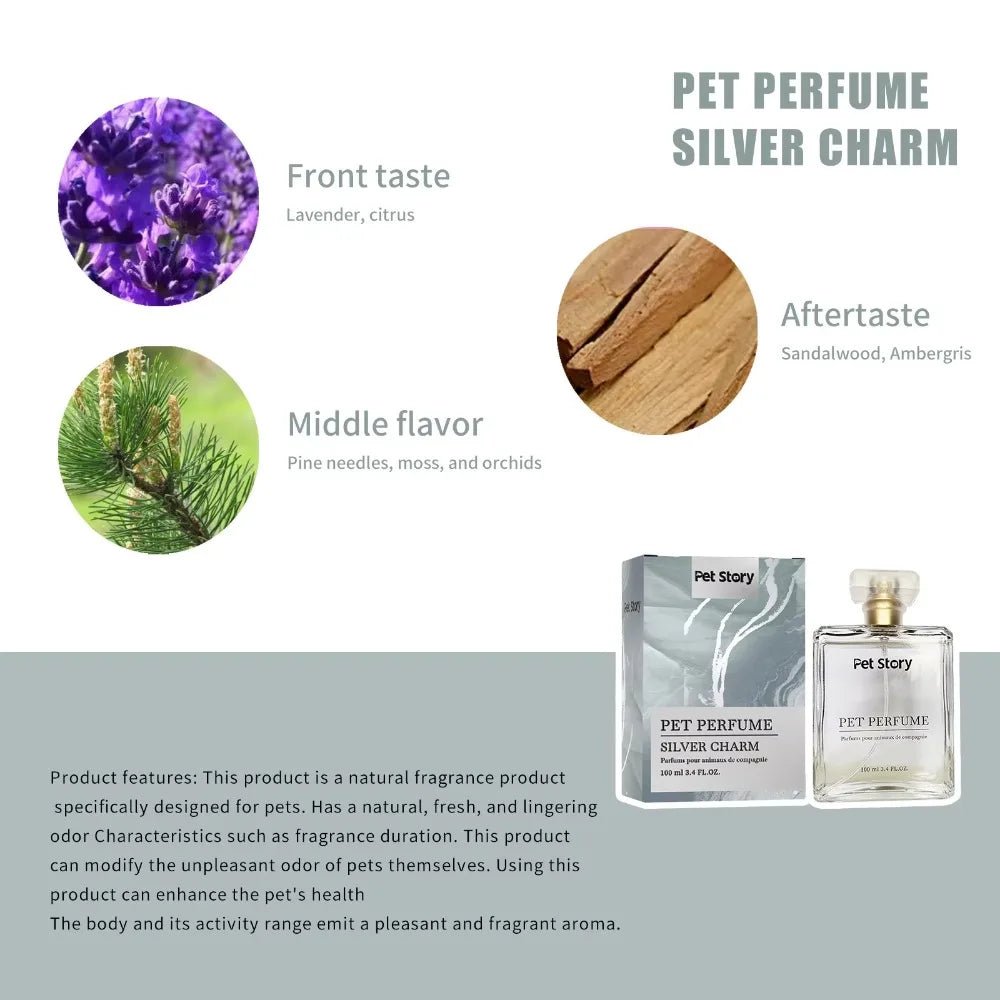 100ml Cruelty-Free Pet Perfume Odor Eliminator Cologne Spray Scented Private Label Calm Skin Deodorizing for Dog Cat - Needora