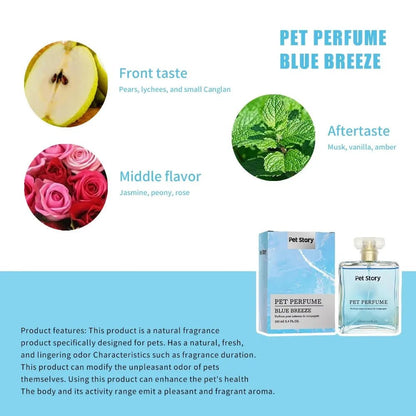 100ml Cruelty-Free Pet Perfume Odor Eliminator Cologne Spray Scented Private Label Calm Skin Deodorizing for Dog Cat - Needora