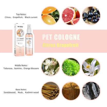 100ml Cruelty-Free Pet Perfume Odor Eliminator Cologne Spray Scented Private Label Calm Skin Deodorizing for Dog Cat - Needora