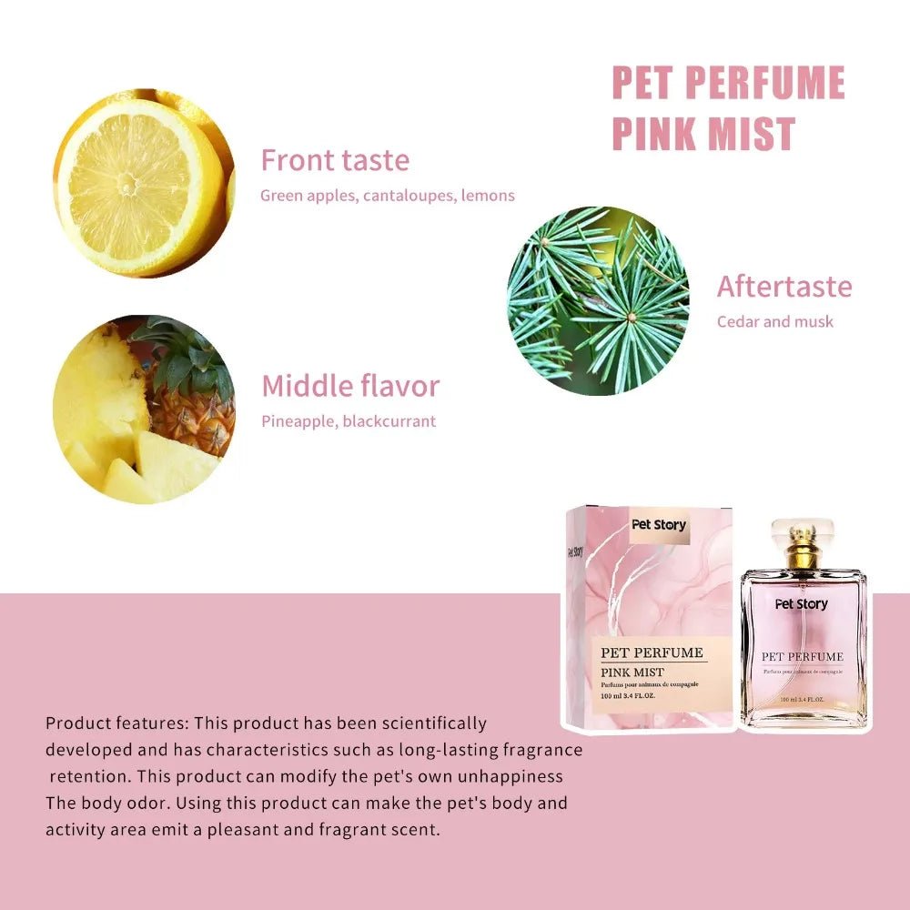 100ml Cruelty-Free Pet Perfume Odor Eliminator Cologne Spray Scented Private Label Calm Skin Deodorizing for Dog Cat - Needora