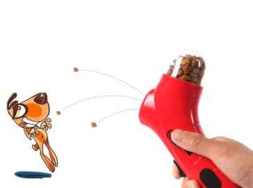 Pet Food Catapult Feeder Interactive Dog Cat Treat Launcher Funny Training Toy