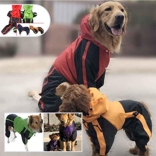 Large Dog Waterproof Raincoat – Lightweight Outdoor Protection