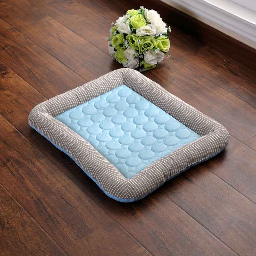Pet Cooling Pad Ice‑Silk Dog Cat Bed Soft Breathable Summer Cool Mat Blanket