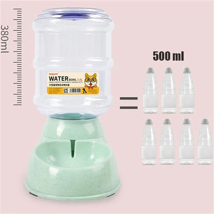 Upgrade Wheat Straw Large Capacity 3.8L Pet Feeder Automatic Water Feeding Dog Basin Pet Bowl