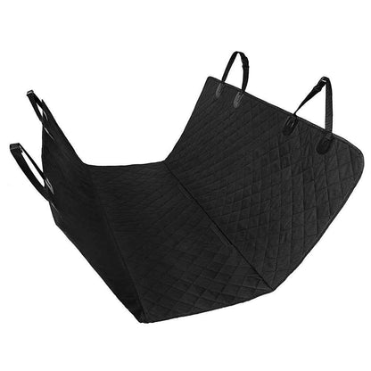 Dog Car Seat Cover Mesh Hammock Pet Carrier Back Seat Protector with Zipper Pocket