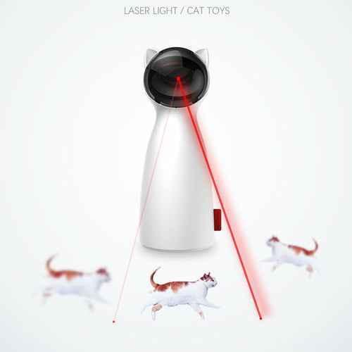 Automatic Interactive Cat Laser Toy – Smart Rotating Laser for Active Indoor Cats