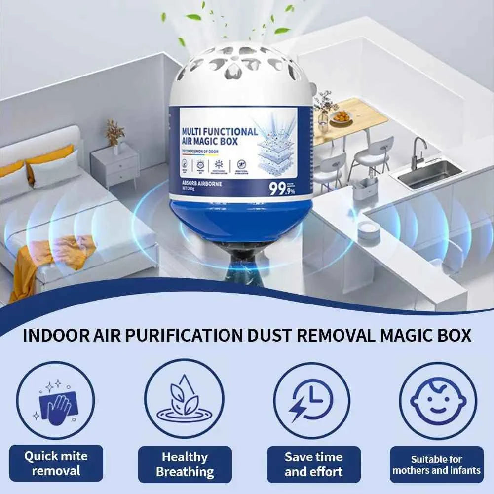 1/2pcs Natural Air Purifying Dust Collector Box Plant Formula for Home Bedroom Living Room Baby Room Kitchen Pet Space 24H Use