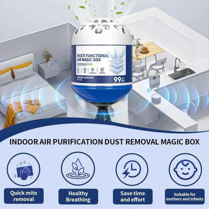 1/2pcs Natural Air Purifying Dust Collector Box Plant Formula for Home Bedroom Living Room Baby Room Kitchen Pet Space 24H Use