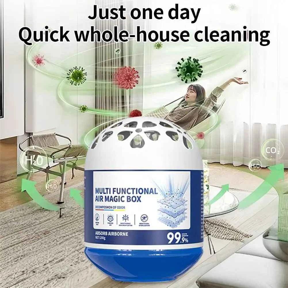 1/2pcs Natural Air Purifying Dust Collector Box Plant Formula for Home Bedroom Living Room Baby Room Kitchen Pet Space 24H Use