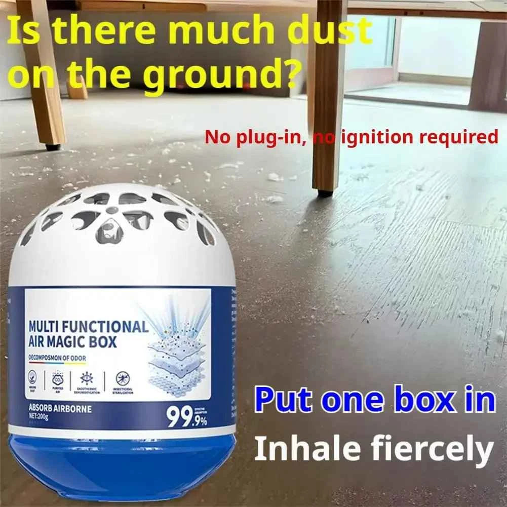 1/2pcs Natural Air Purifying Dust Collector Box Plant Formula for Home Bedroom Living Room Baby Room Kitchen Pet Space 24H Use