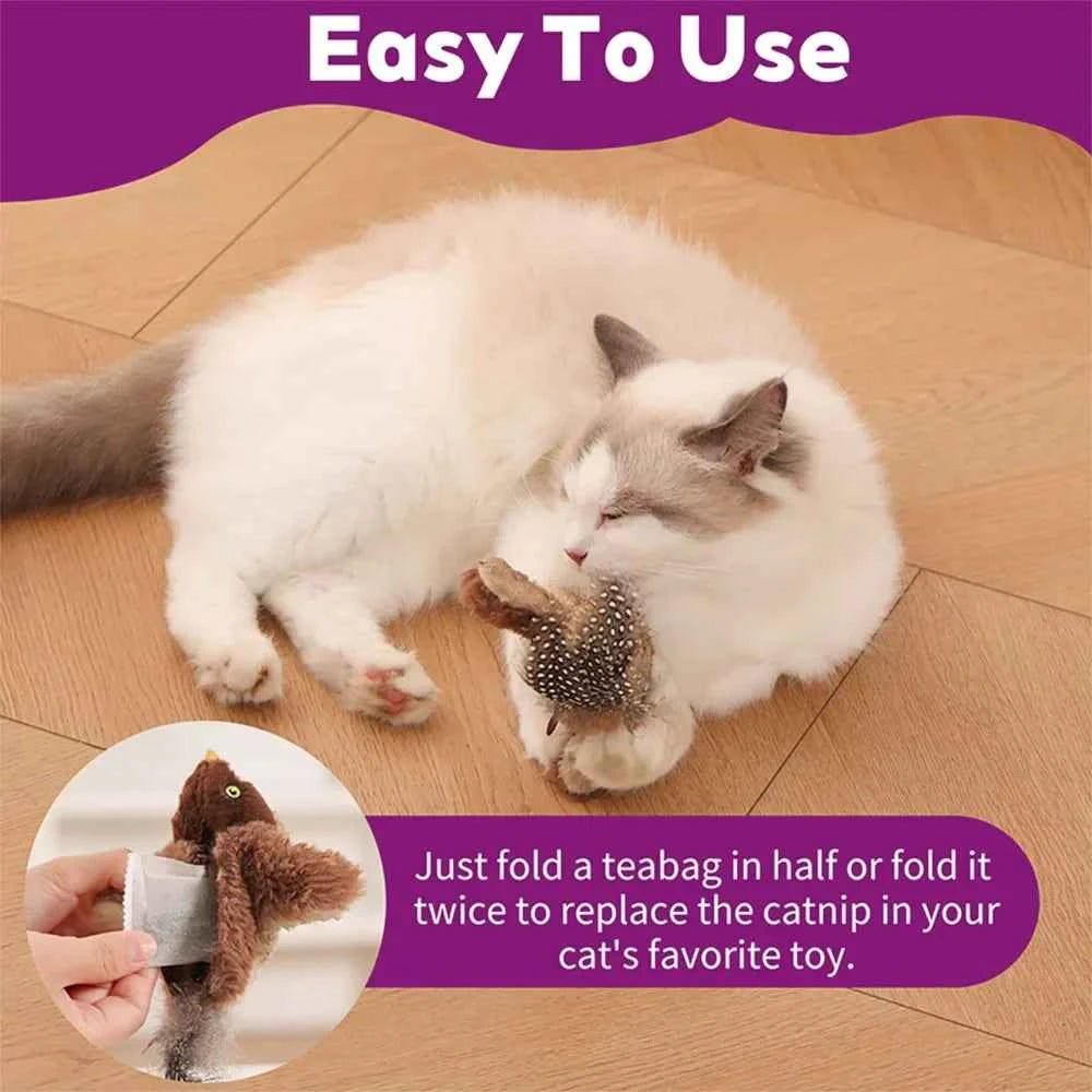 15 Piece Cat Catnip Tea Bag Natural Catnips Packets for Cat or Toy Soaking Water Replacement Pouch Cat Grass Promote Active Play - Needora